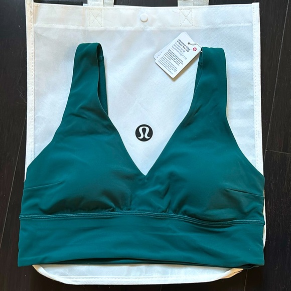 lululemon athletica Other - LULULEMON ALIGN V- NECK BRA C/D in STORM TEAL SZ 10 NWT